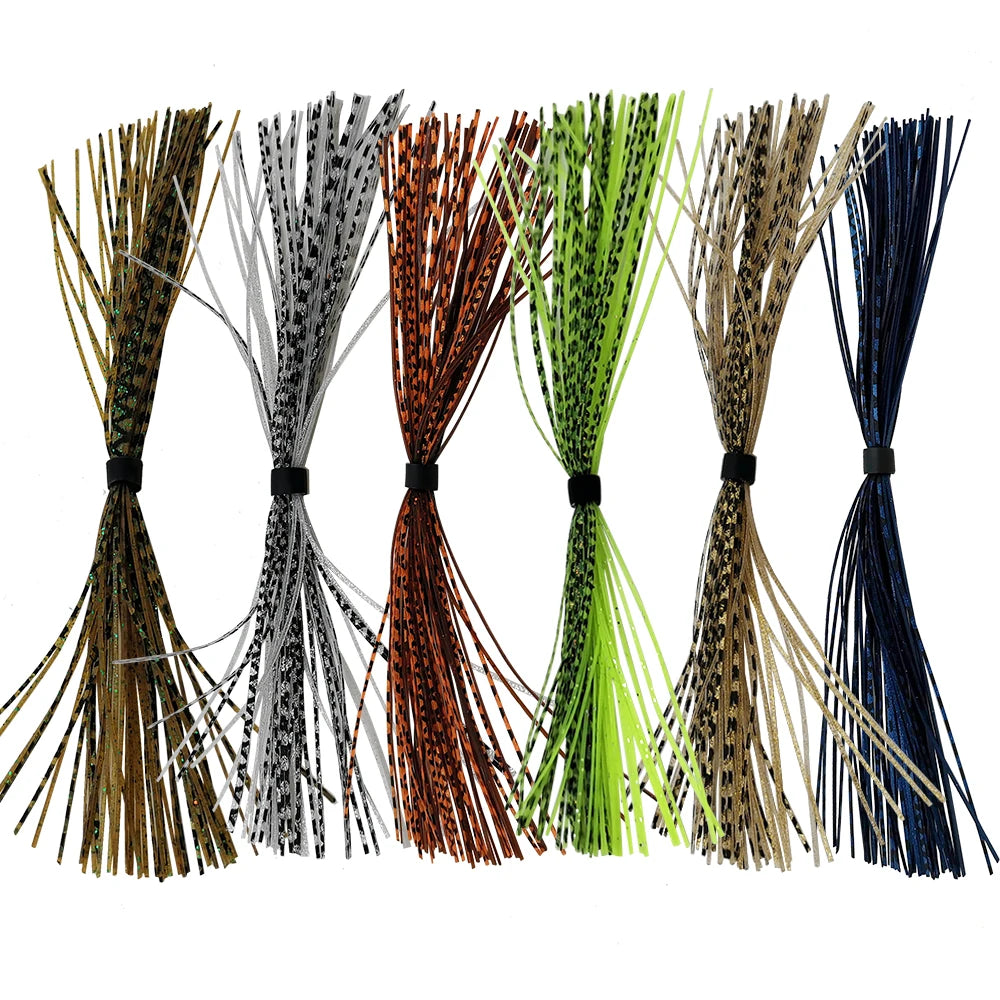 5 pcs/lot 44 Strands Silicone Skirts Umbrella skirts Fishing Accessories Buzzbaits Spinner Buzz Bait
