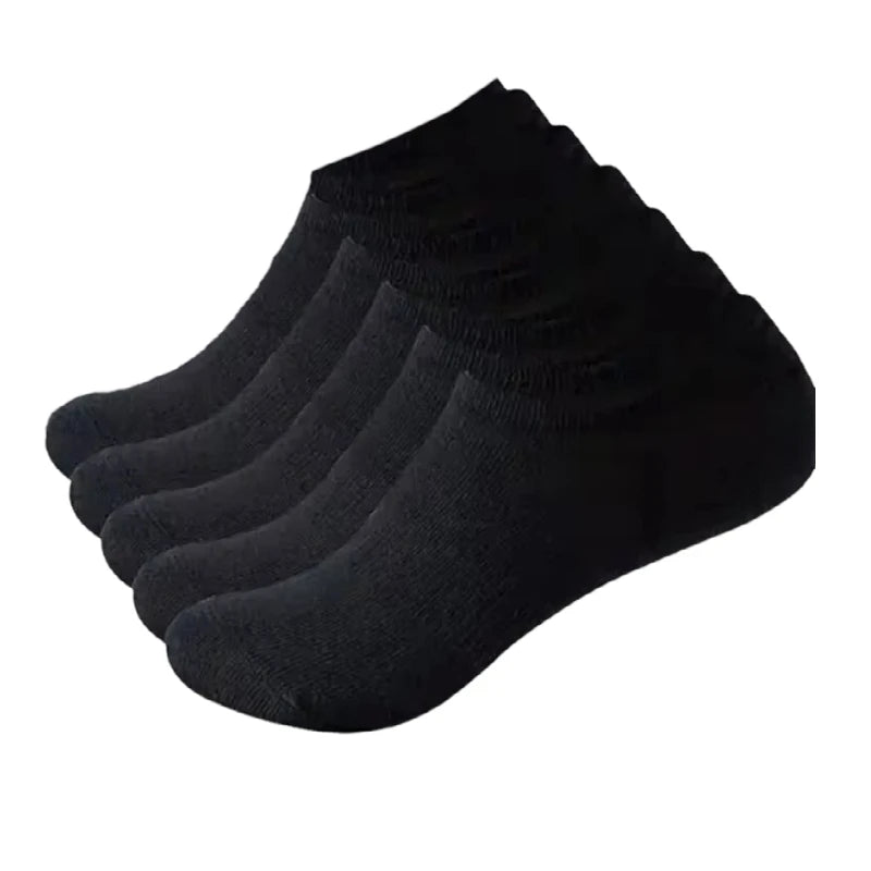 Breathable Sports Bamboo Fiber Men’s Socks Sweat Absorption 10/5/3pairs