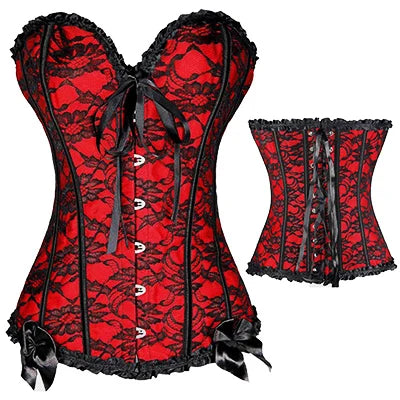 Women’s Steampunk Gothic Clothing. Plus Size Corsets Lace Up Bustier Body Shapers S-6XL