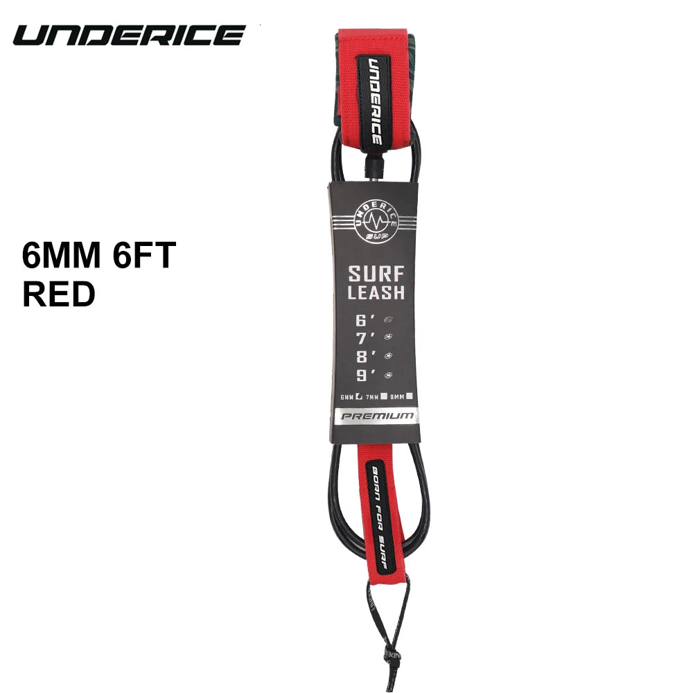 SUP Board 6-10FT Surf Leash Surf Leg Rope Surfboard Leash TPU Stainless Swivels Inflatable Paddle Board Longboard Foot Rope