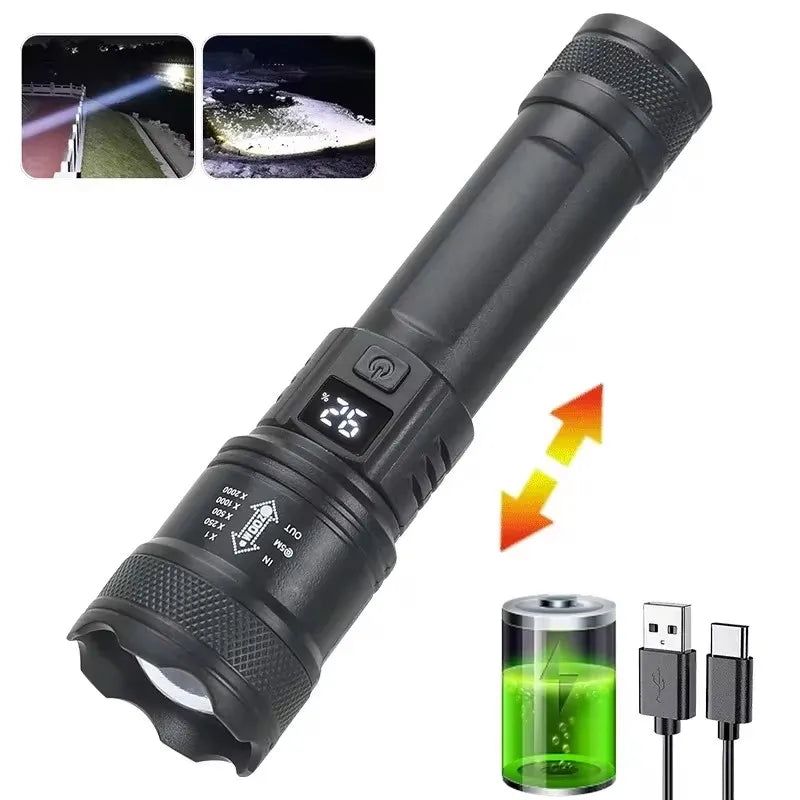 LuminaTech Mega Beam Flashlight - 1600000 Lumen Long Range