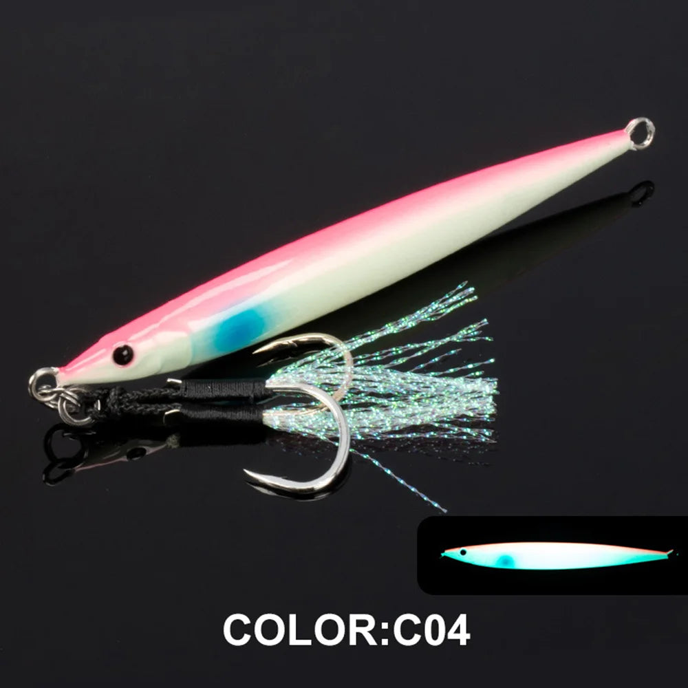 Fishing Tackle for Tuna Offshore Jigging - Deep Dropping Jigs 60g-150g