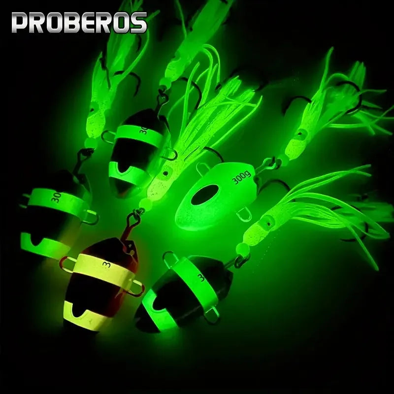 AquaLume Luminous Bait 100g - Deep Sea Glow Attracts Tuna