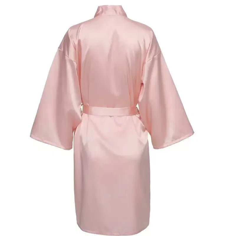 Bridal Satin Custom Bridesmaid Kimono - Personalized Robes