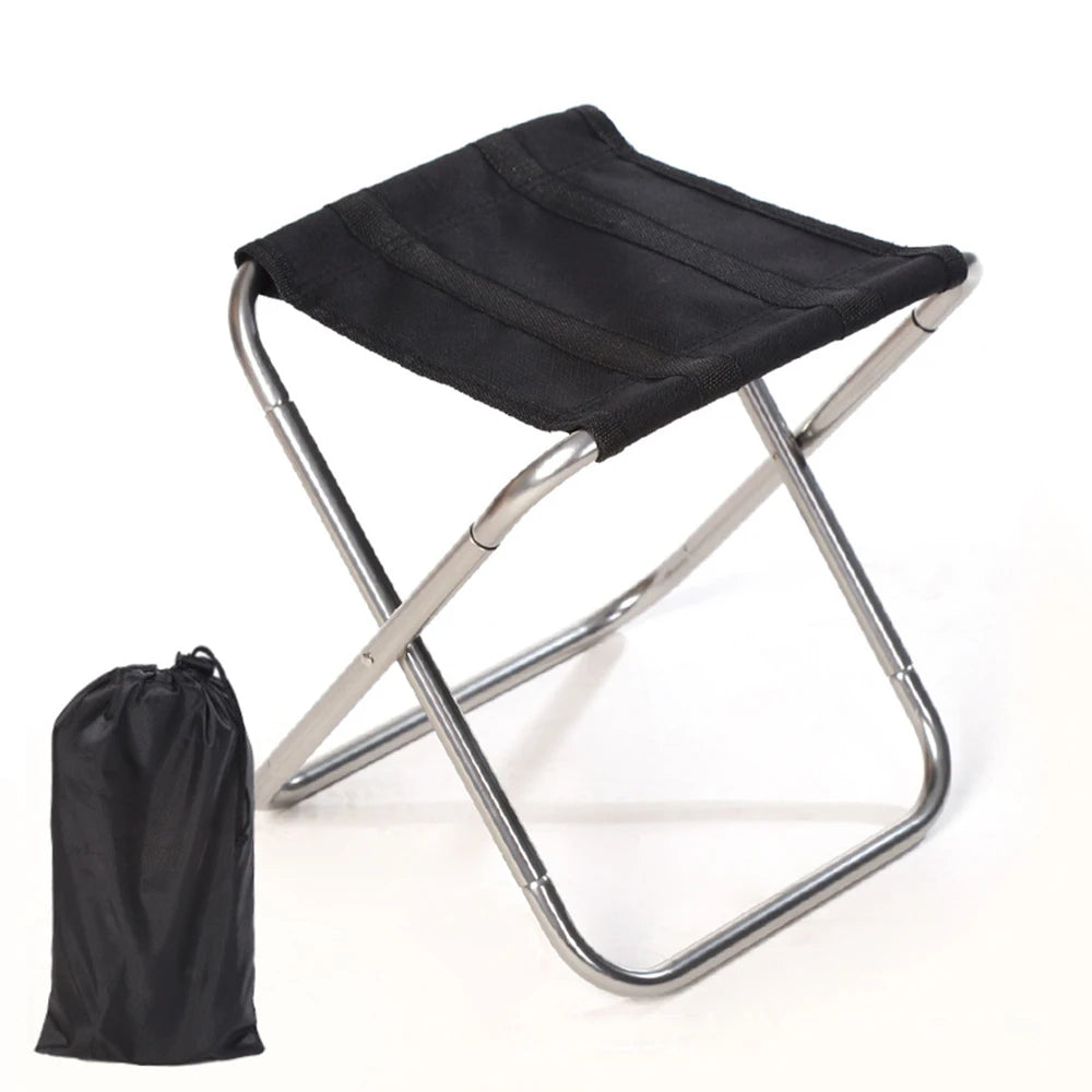 Outdoor Aluminium Alloy Portable Folding Picnic Camping Stool MIni Fishing Chair Ultralight