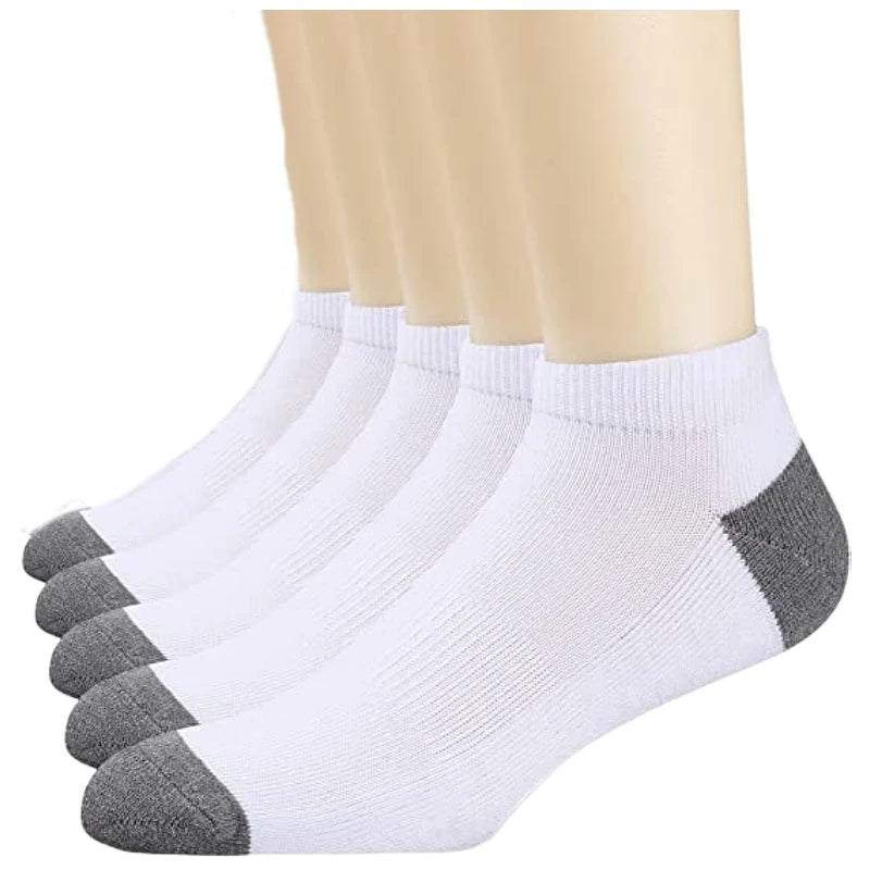 Breathable Sports Bamboo Fiber Men’s Socks Sweat Absorption 10/5/3pairs