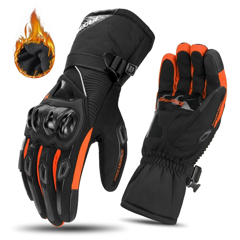 Motorcycle Gloves Windproof Waterproof Moto Men’s Riding Gloves Touch Screen Finger Tips
