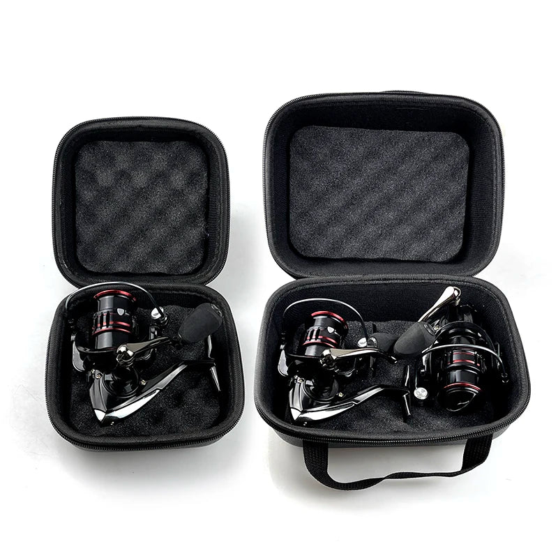 S/M/L Spinning Fishing Bag PU Case Cover Fishing Reel Bag Shockproof Waterproof Fishing Tackle Storage Case For 1-2 Fishing Reel