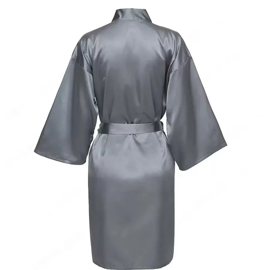 Bridal Satin Custom Bridesmaid Kimono - Personalized Robes