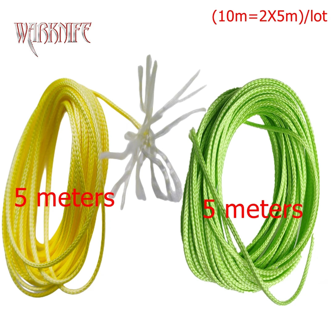 Warknife 16 Strands 10m/lot PE Braid Fishing Line Super Strong Hollow Core Rope for Jig Assist Hook Rigging Diving Spear Fishing