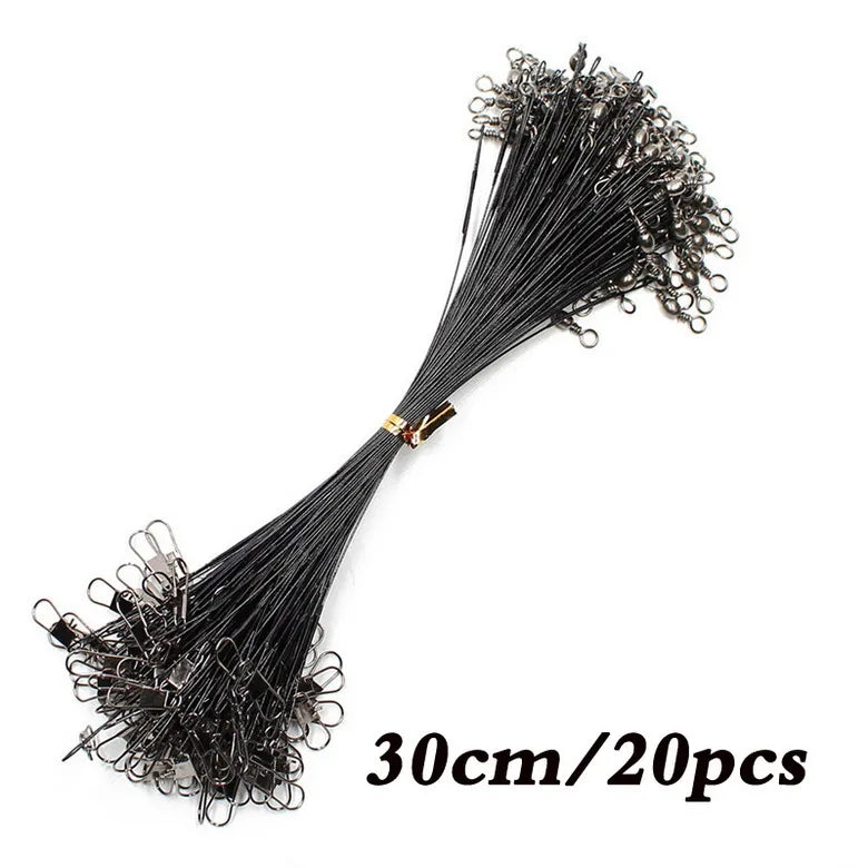 AquaGuard Anti Bite Steel Leader With Swivel - Durable Wire