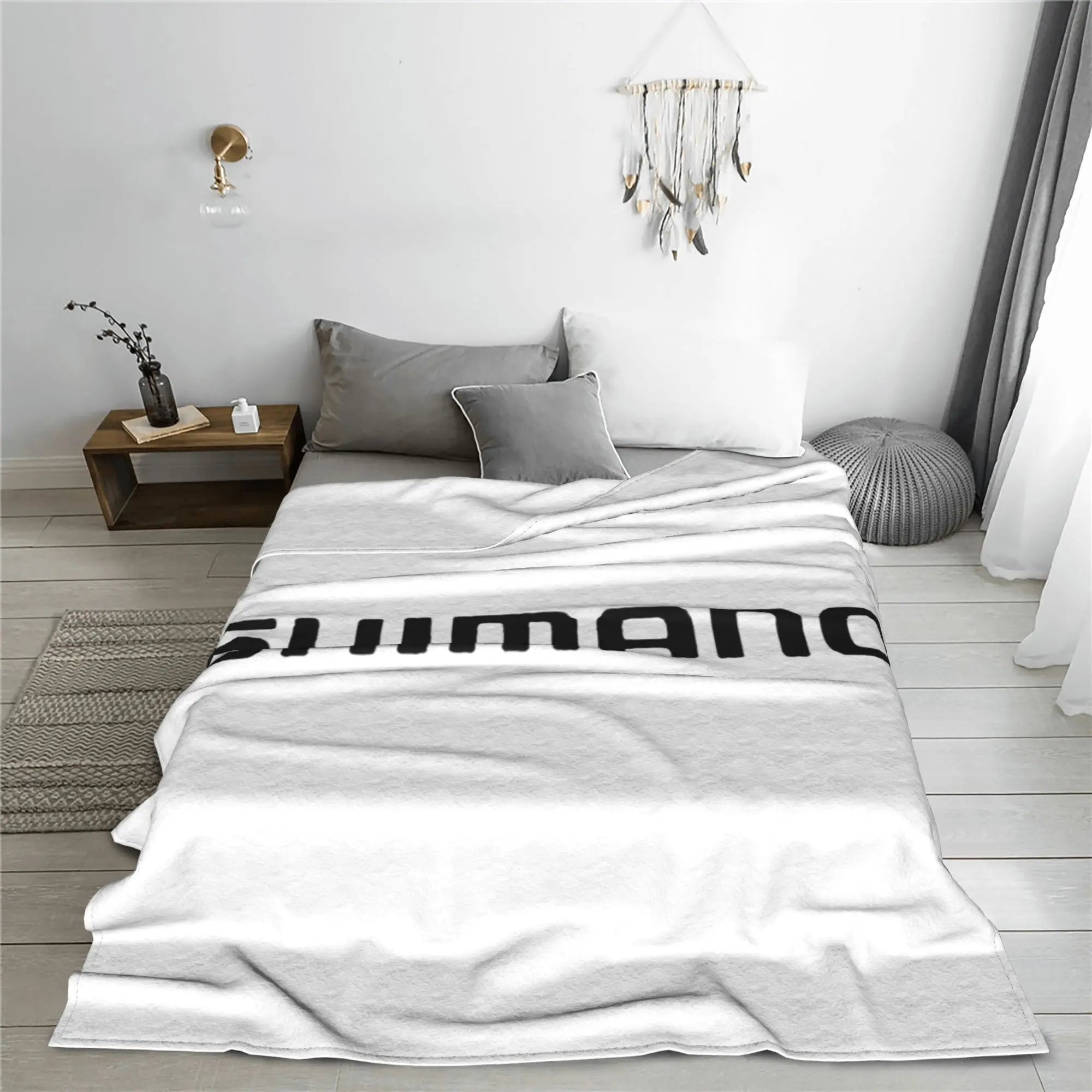 Shimano Fishing Fish Merch Blanket Soft Warm Flannel Throw Blanket Bedspread for Bed Living room Picnic Travel Home Sofa