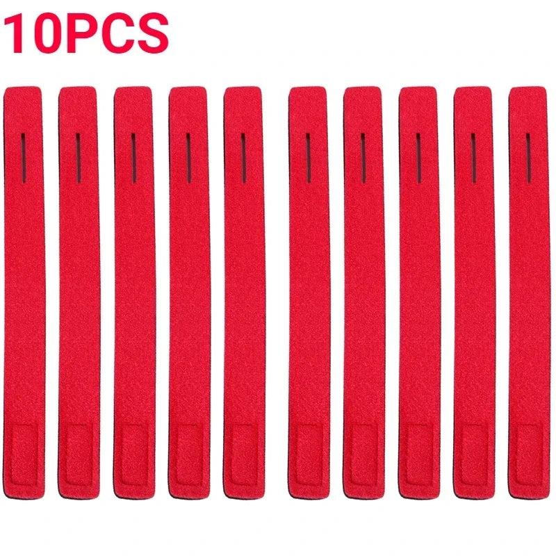5/10Pcs Fishing Rod Tie Holder Strap Non-slip Belt Tackle Elastic Wrap Band Pole Holder Fastener Ties Reusable Bandage Fastener