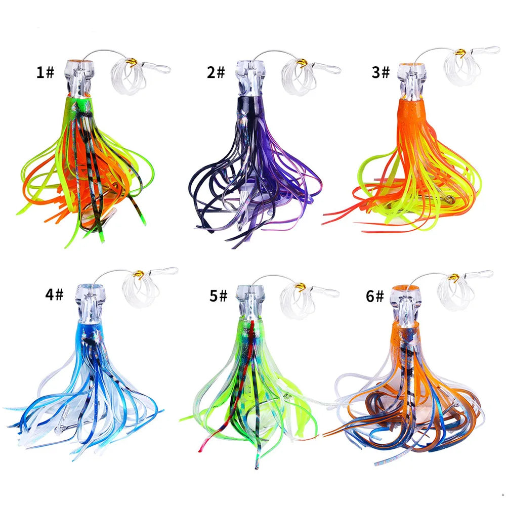 1pc Trolling Lure 65G/100G Deep Sea Boat Fishing Tuna Bait Octopus Saltwater Lures for Mahi Marlin Wahoo Big Game Fishing Tackle