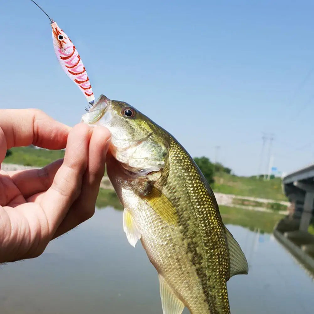 AquaLure Wood Shrimp Lure - Realistic Color for Impulse Strikes