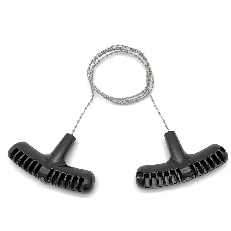 Cable Saw Stainless Steel Wire Saw Pocket Hand Saw for PVC, PE, ABS Pipes Cutting, Camping Hiking Wood Cutting