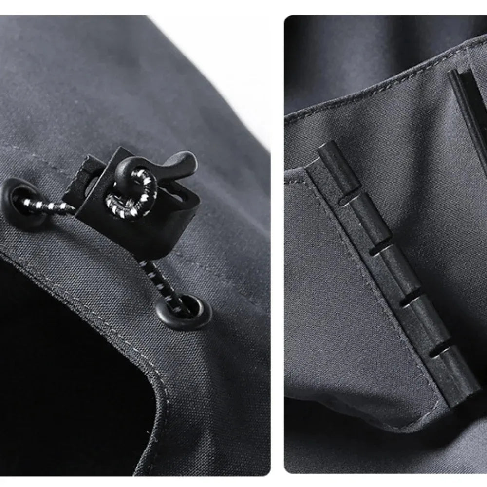 AeroZip Men's Waterproof Hooded Jacket - Detachable Hood