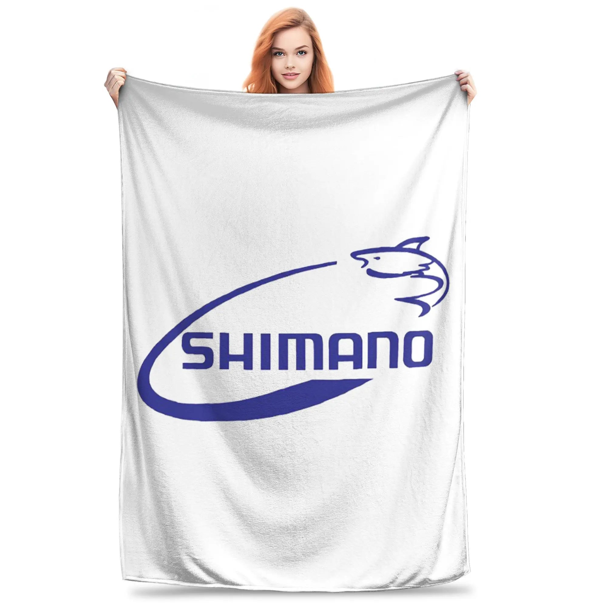 Shimano Fishing Fish Merch Blanket Soft Warm Flannel Throw Blanket Bedspread for Bed Living room Picnic Travel Home Sofa