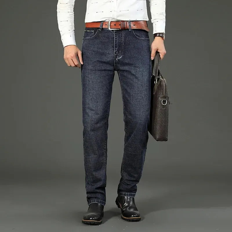 Wthinlee Mens Jeans Casual Straight Stretch - Comfort Fit