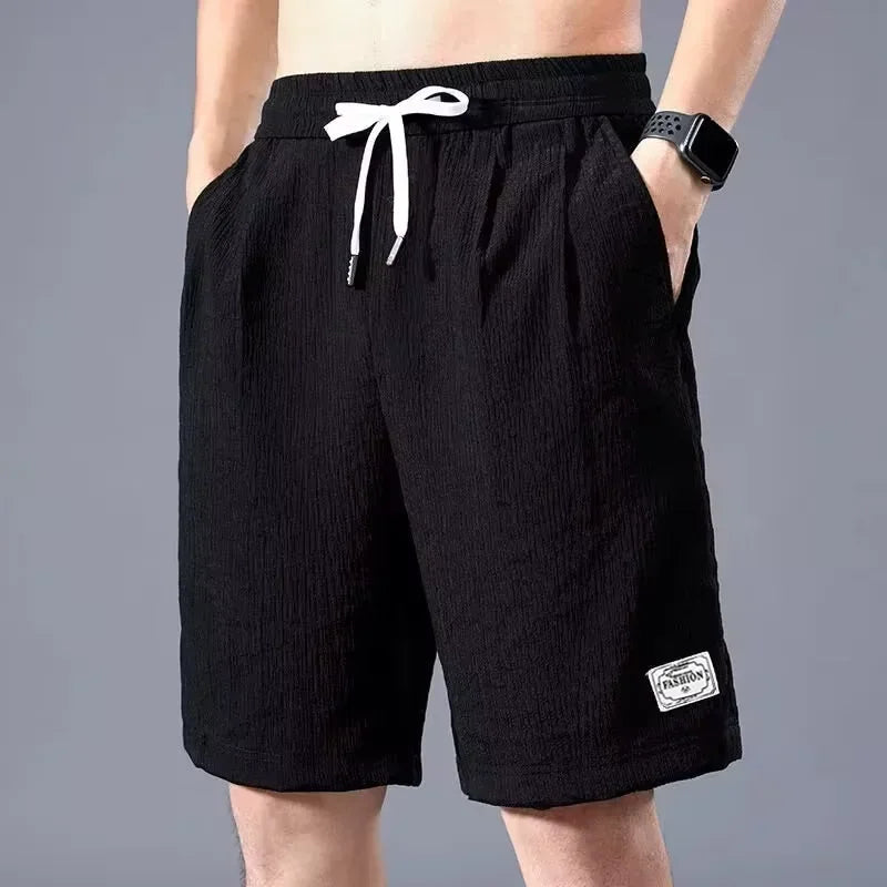 Lce Silk Shorts - Breathable Cropped Pants For Hot Weather