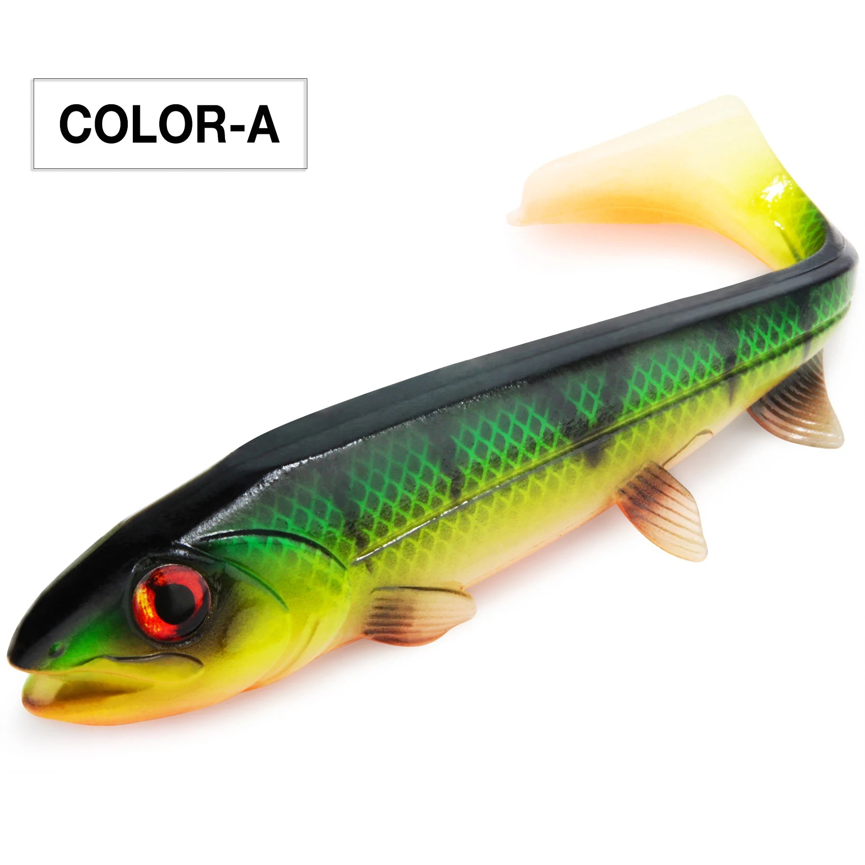 Spinpoler 14cm/18cm Shad Pike Lure Swimbait Square Tail For Pike Perch Catfish Zander Soft Artificial Bait Big Game Fishing Gear