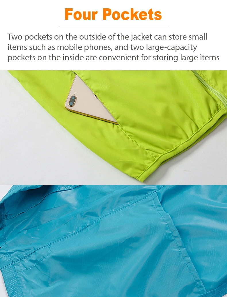 LNGXO Waterproof Hiking Jacket - Sun Protection For Trails