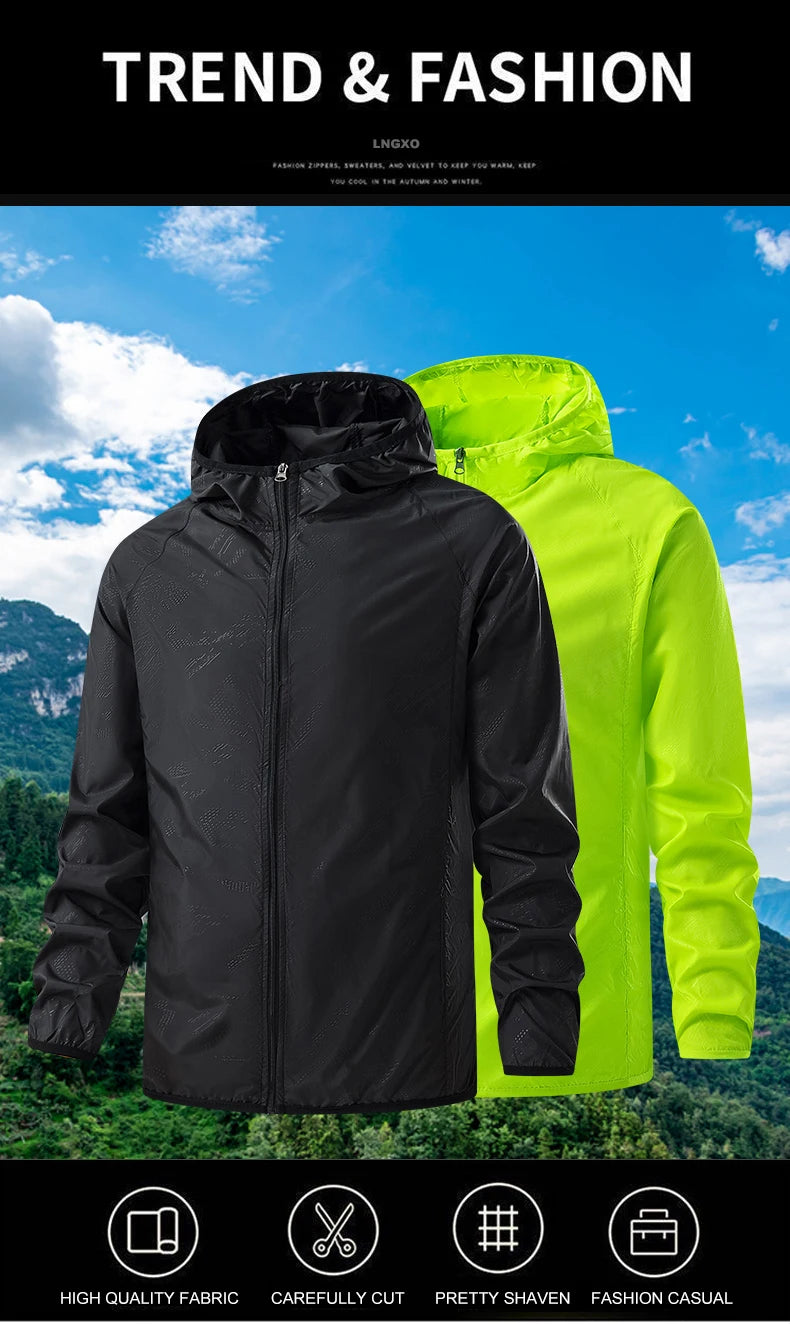 LNGXO Waterproof Hiking Jacket - Sun Protection For Trails