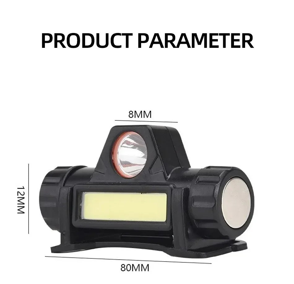 Other Choice Headlamp COB LED - Magnetic USB Waterproof