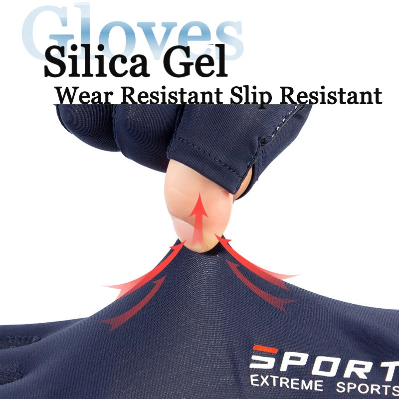 Ice Silk Half Finger Gloves - Breathable Sun Protection