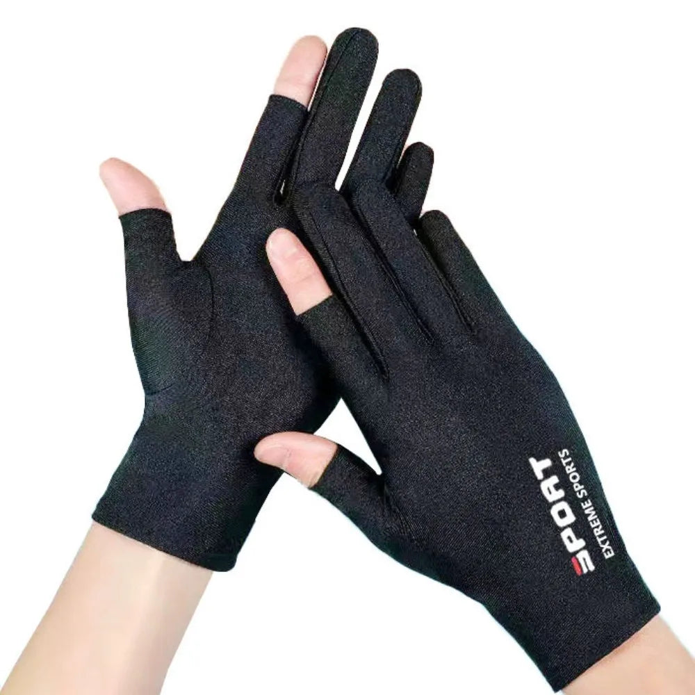 Ice Silk Half Finger Cycling Gloves - High Elastic Comfort