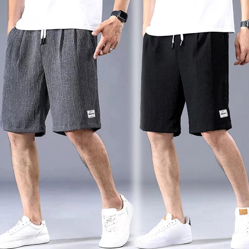 Lce Silk Shorts - Breathable Cropped Pants For Hot Weather