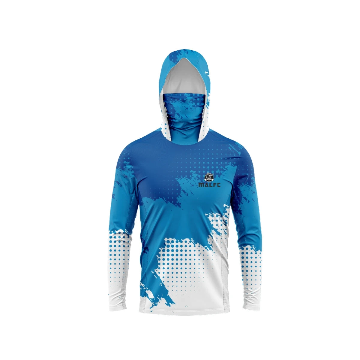 MALFC Men Hooded Fishing Shirt Long Sleeve - UPF50 QuickDry