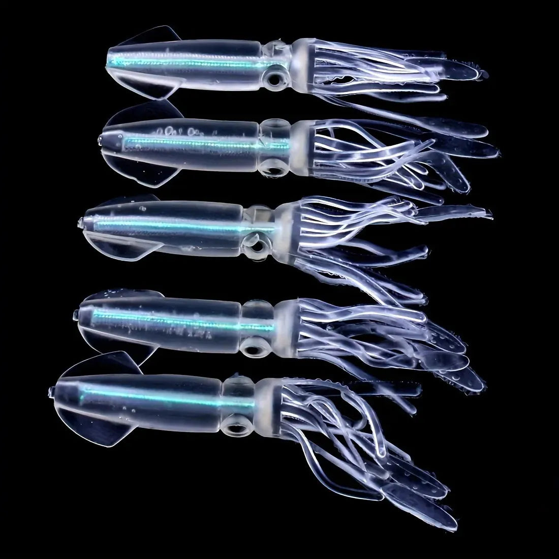 GlowLure Luminous Soft Lures Set - Night Fishing Glow