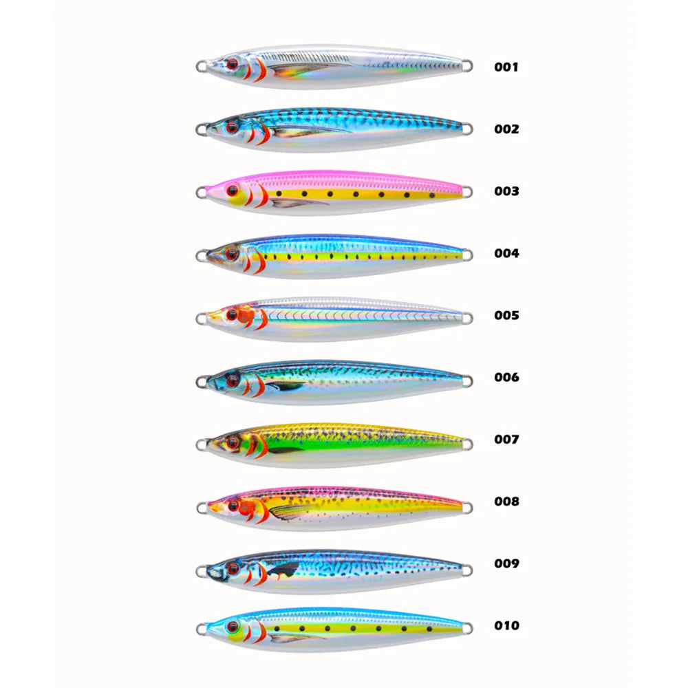 3D Hard Candy Jigs Bluefin Tuna, Yellowfin, Yellowtail, Mahi-Mahi, Wahoo Saltwater Fishing Jig. 30g-150g