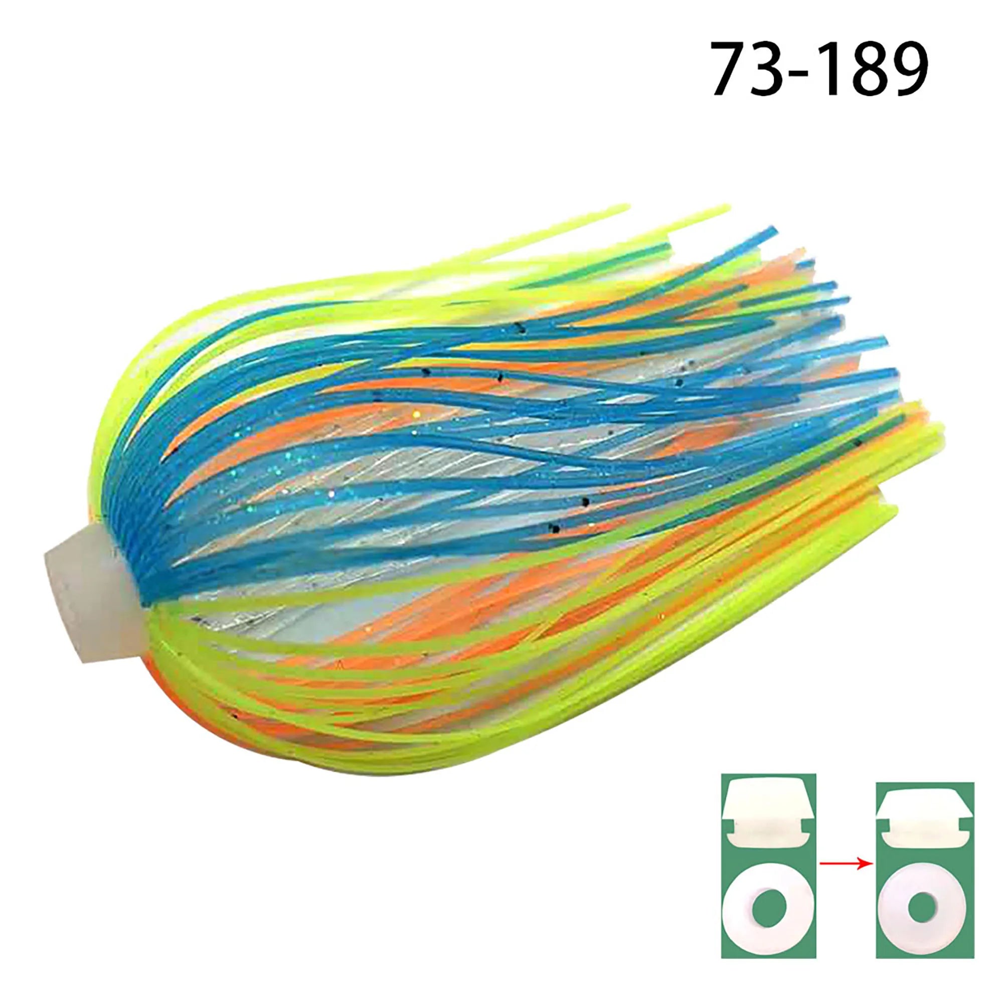 3/10 pcs/lot 88 Strands 64mm Silicone Skirts Elastic hole Umbrella skirts Fishing Accessories Buzzbaits Spinner Buzz Bait