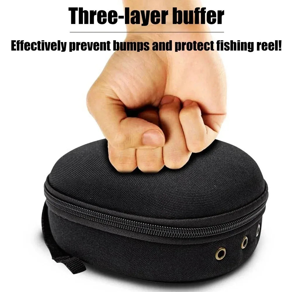 Portable EVA Fishing Reel Bag Protective Case Cover Fishing Bag fishing accessories for Drum/Spinning/Raft Reel Fishing goods