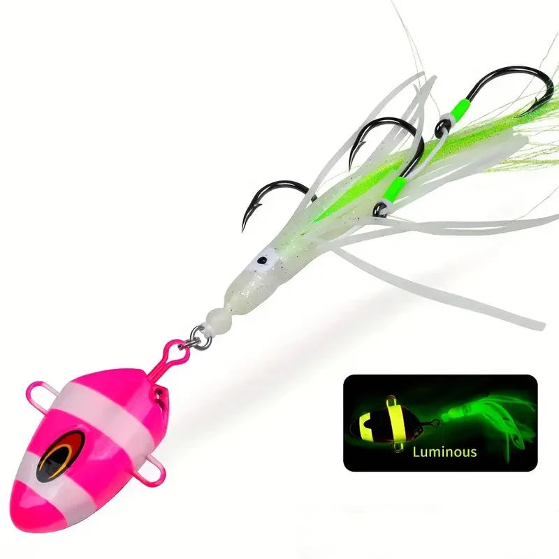 AquaLume Luminous Bait 100g - Deep Sea Glow Attracts Tuna