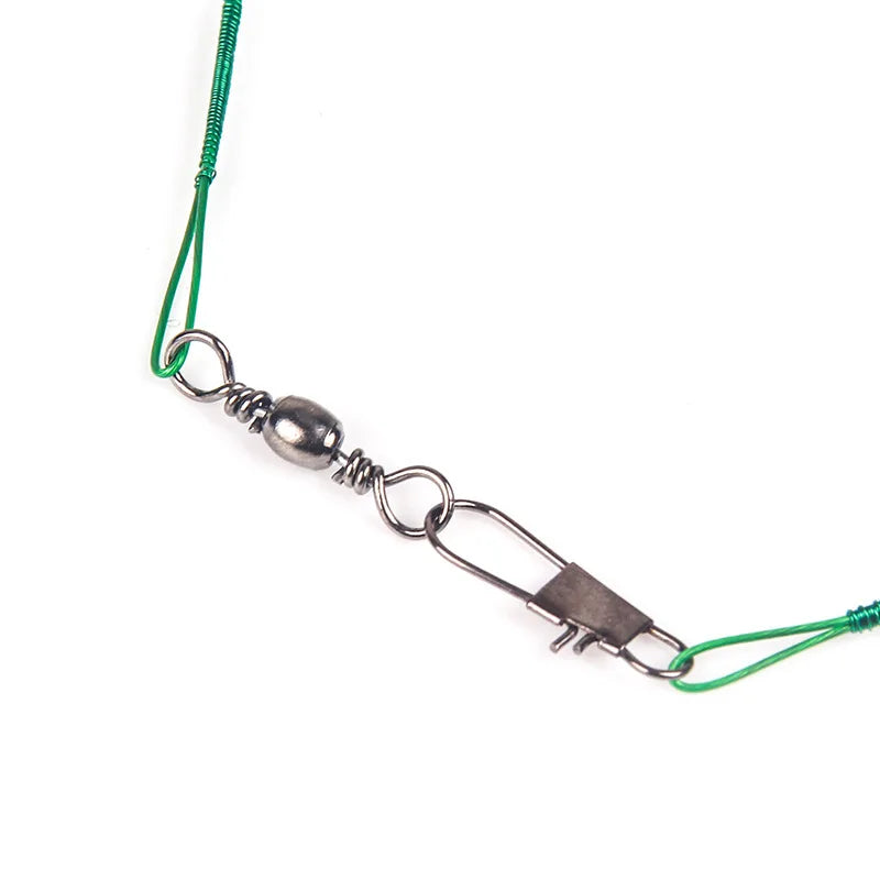AquaGuard Anti Bite Steel Leader With Swivel - Durable Wire