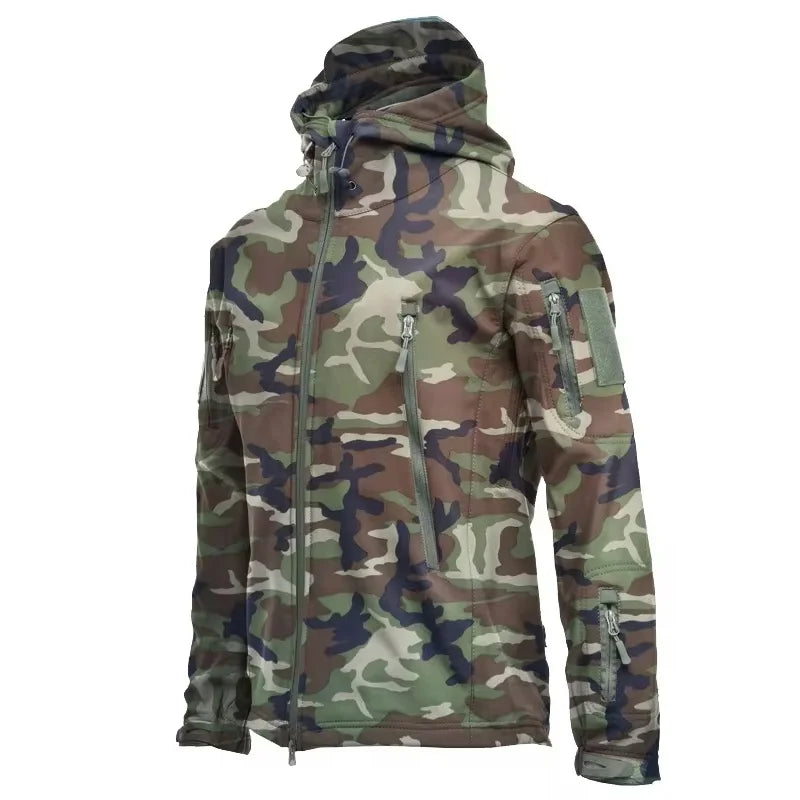 Military Shark Skin Soft Shell Jackets Men - Waterproof