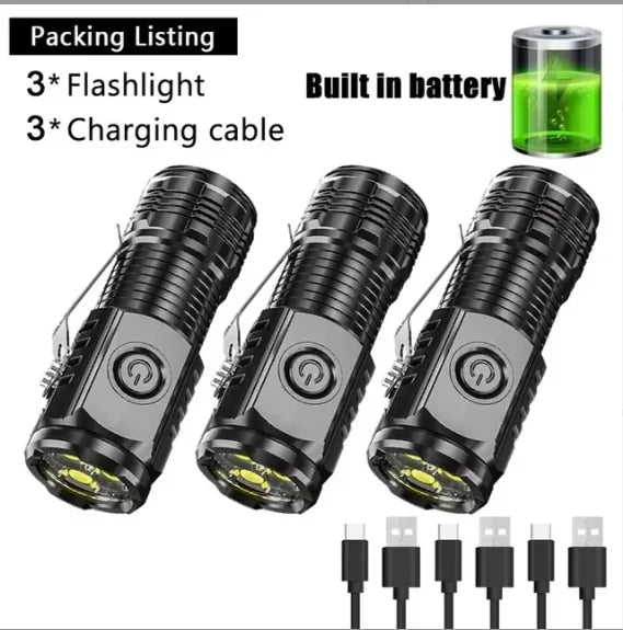NovaLite Mini Led Flashlight - Usb Rechargeable Torch