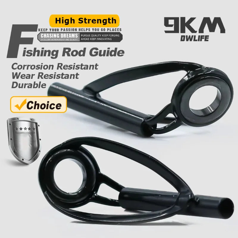 Fishing Rod Guide Tip Repair Kit Stainless Steel Spinning Rod Replacement Kit Wear Resistant Ceramic Ring Saltwater Freshwater