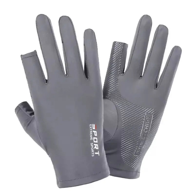 Ice Silk Half Finger Cycling Gloves - High Elastic Comfort