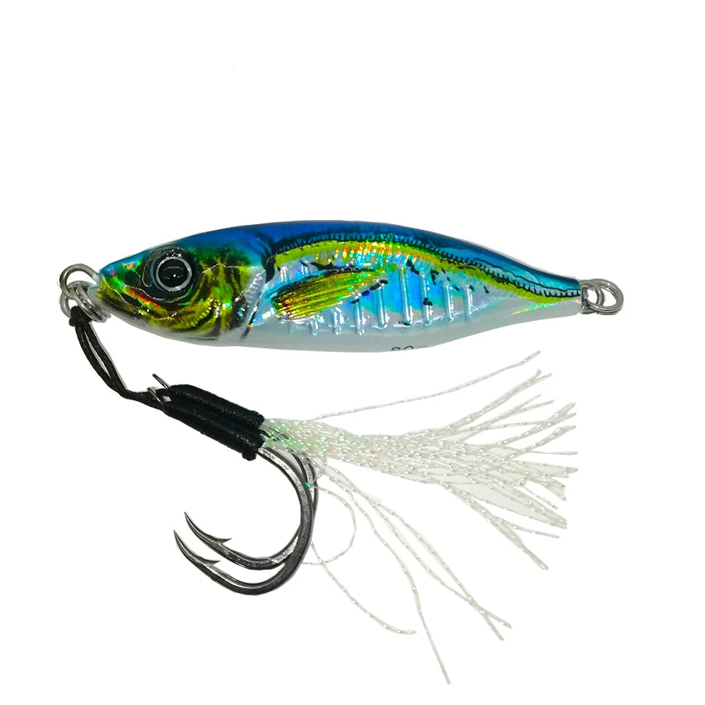 3D OffShore Saltwater Fishing Jig, Tuna Wahoo Jigging Lures