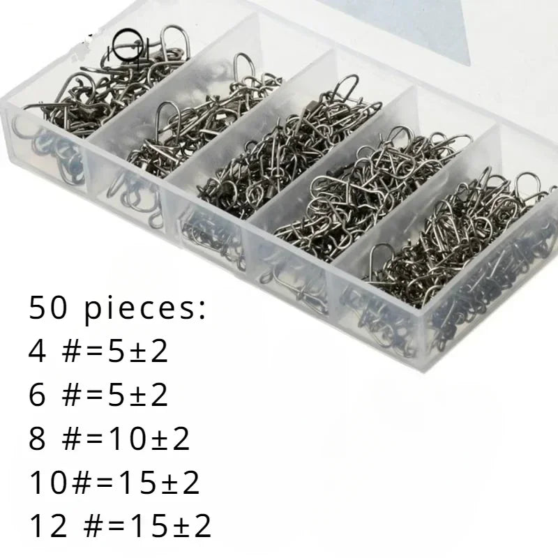 Delysia King 50/100/200 Piece Set of Fishing connector fishing gear kit