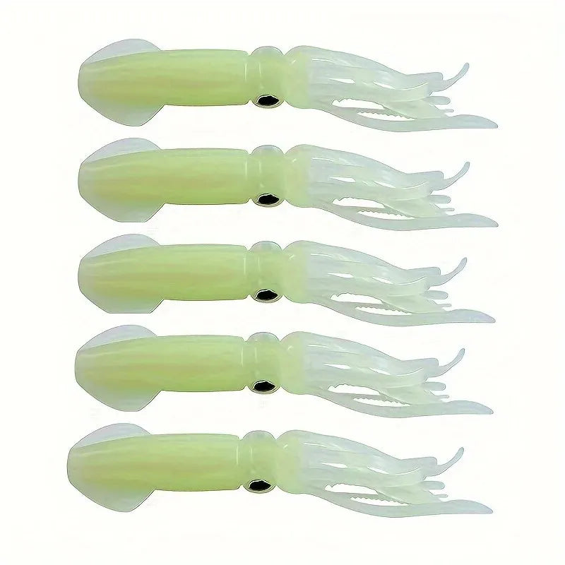 GlowLure Luminous Soft Lures Set - Night Fishing Glow