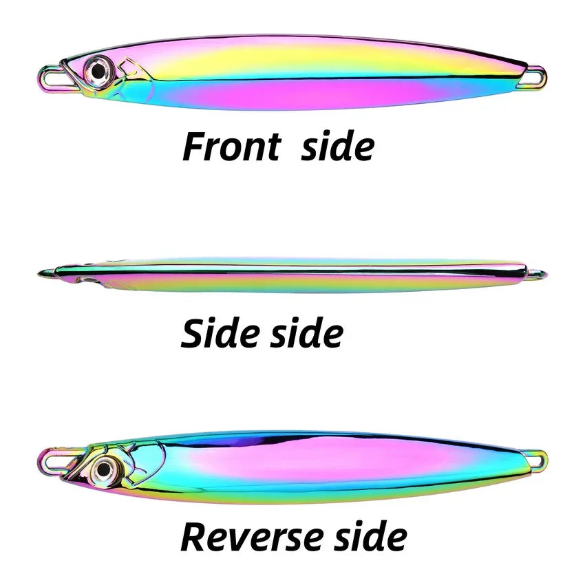 Metal Spoon Jig Fishing Lure 60g 80g 100g Long Cast Jigging Bait Lures Fishing Wobbler for Sea Bass Big Game Sinking Lures