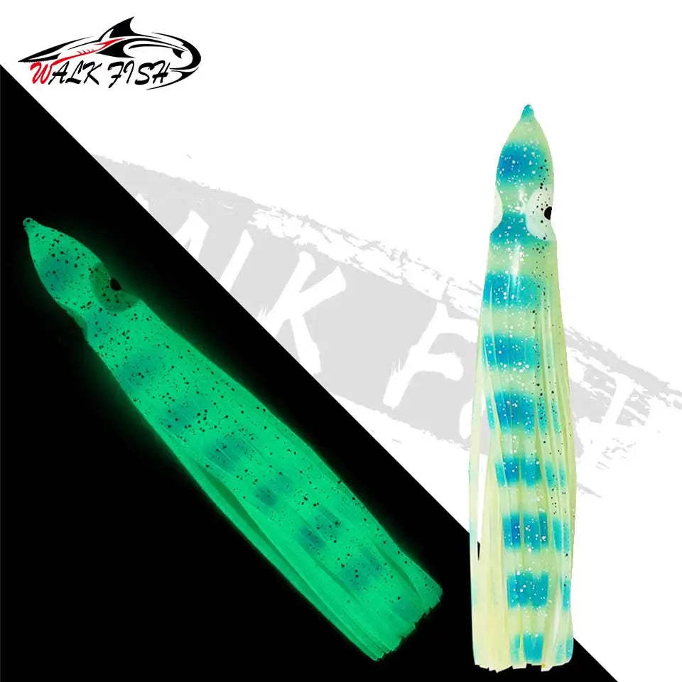 5PC Lures Squid Skirt Octopus Wobblers Sailfish Marlin Baits 5cm 9cm 115cm Artificial Bait