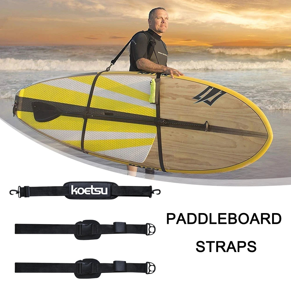 SUP Carrying Strap Adjustable Surfboard Shoulder Strap Stand Up Surf Paddle Board Carrier for Paddleboards Surfboards Longboards