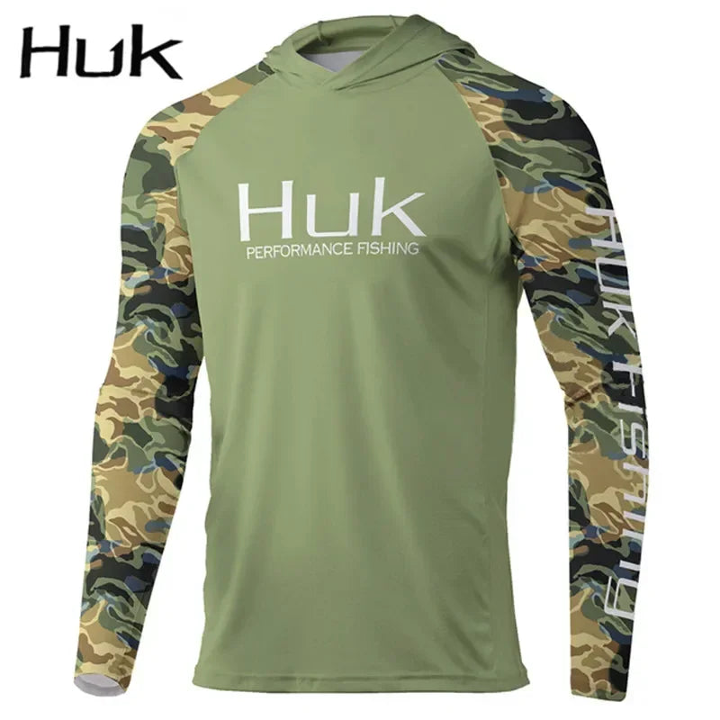 New Gear Mens Fishing Hooded Shirts - High Performance