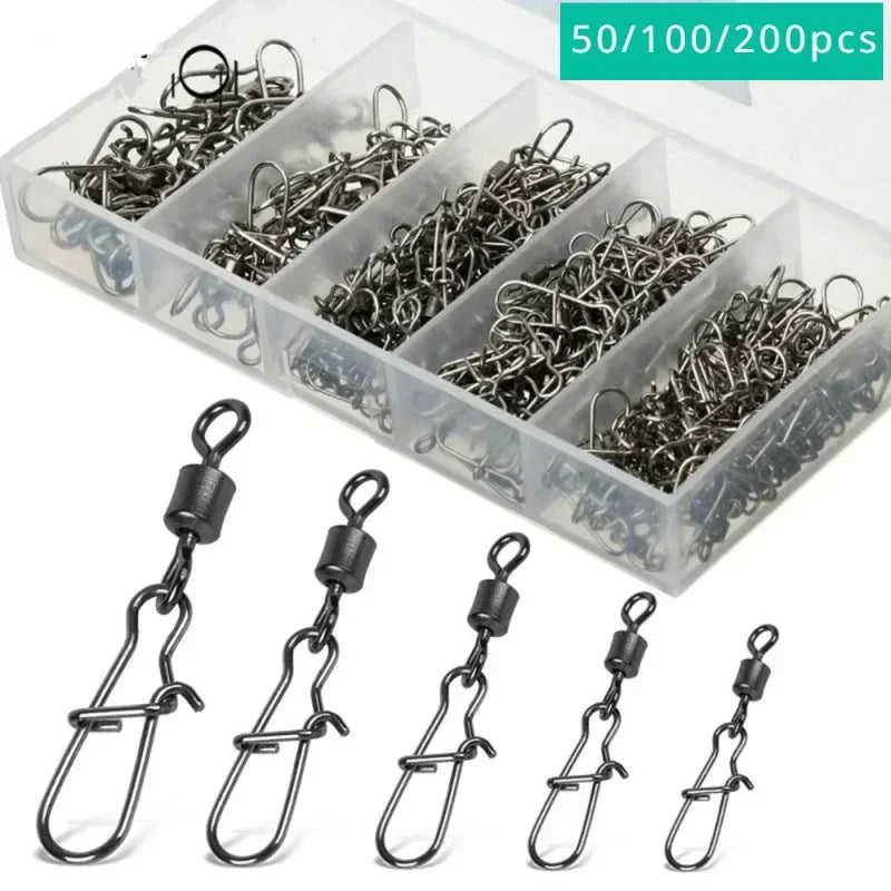 Delysia King 50/100/200 Piece Set of Fishing connector fishing gear kit